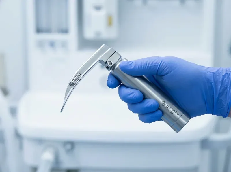 Laryngo Pro Medical laryngoscope device in clinical use